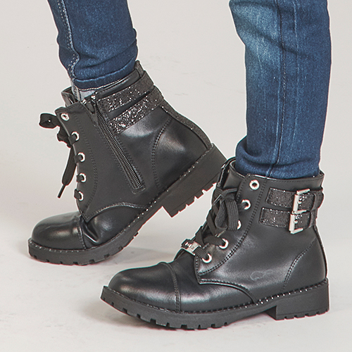 Girls military boots